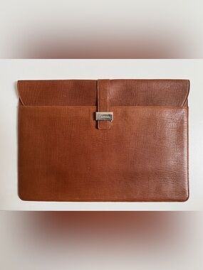 Vintage Lancel Leather Envelope Folder.